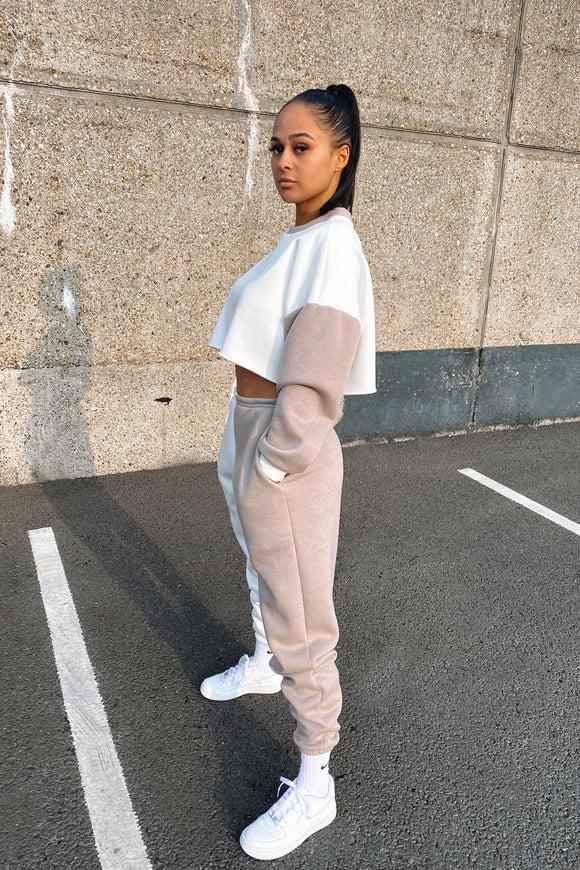 (PRE-MADE) TWO TONE OVERSIZED JOGGERS