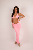 CRINKLE MAXI SKIRT - ANY COLOUR
