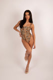 LEOPARD SCRUNCH SWIMSUIT