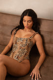 LEOPARD SCRUNCH SWIMSUIT