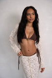 CREAM LACE SHRUG