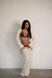 CREAM LACE SHRUG