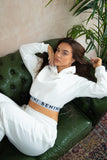 WHITE OVERSIZED JOGGERS SIZE 10