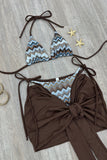 CHOCOLATE ZIGZAG 3 PIECE SWIM