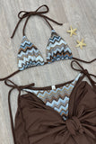 CHOCOLATE ZIGZAG 3 PIECE SWIM