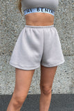 GREY MARL LOUNGE SHORTS