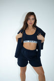 PREMIUM NAVY OVERSIZED BOYFRIEND SHORTS