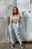 GREY MARL 2 PIECE LOUNGE SET